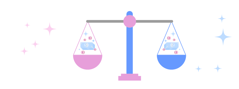 Ilustração de balança
